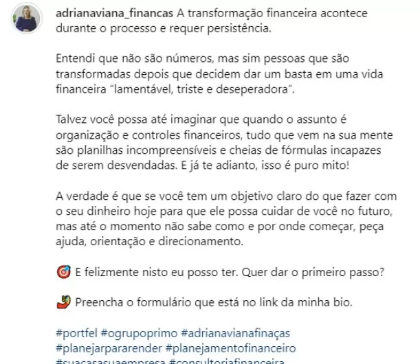 Produção de conteúdo para instagram